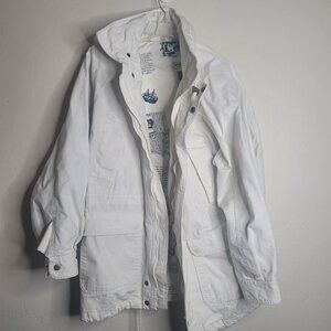 Vintage Davison’s Of Bermuda Regatta Hooded Jacket Size L White